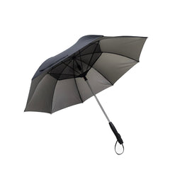 A Photo Of Porodo Lifestyle Cool Mist Umbrella Built-in-Fan and Hydrating Mist - Black | PD-LFST029-BK