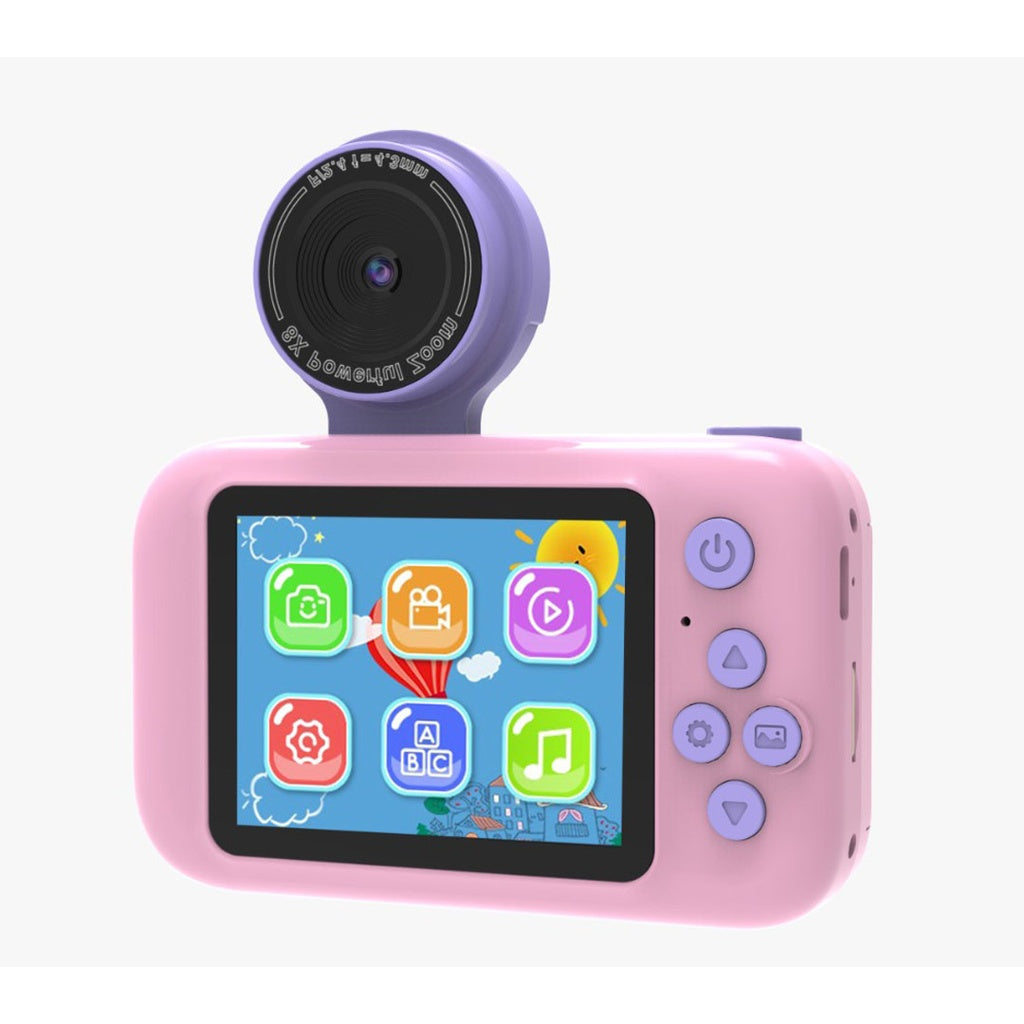 A Photo Of Porodo Lifestyle Kids Flip Digital Camera With Tripod Stand