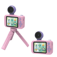 A Photo Of Porodo Lifestyle Kids Flip Digital Camera With Tripod Stand