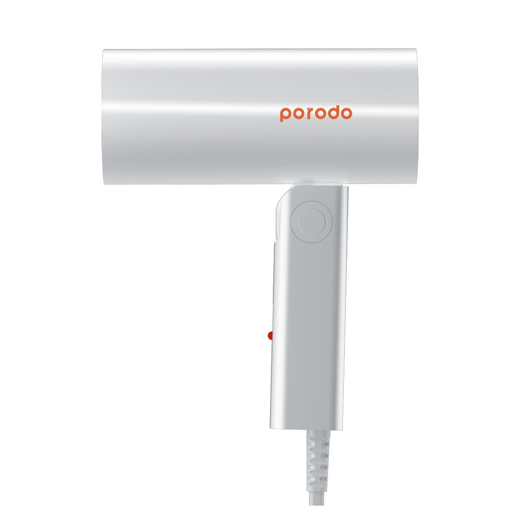 A Photo Of Porodo Lifestyle Portable Folding Ionic Hair Dryer Fast And Frizz-Free Styling | PD-LSFMHD-WH