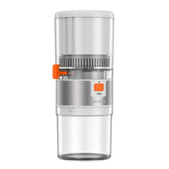 A Photo Of Porodo Lifestyle Portable Slow Juicer 55W - White / Orange | PD-LSSJ55-WH