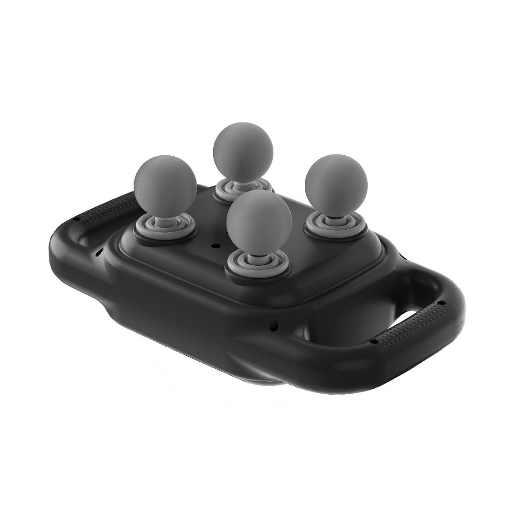 A Photo Of Porodo Lifestyle Quad Comfort Massager - Black | PD-4HMSG-BK