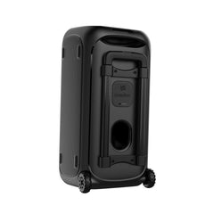 A Photo Of Porodo Soundtec 640W Party Speaker with Trolley - Black | PD-BASHX-BK