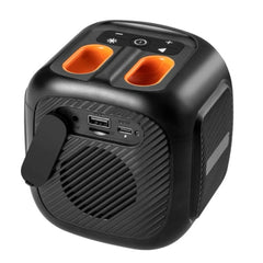 A Photo Of Porodo Soundtec Flash RGB Portable Bluetooth Speaker 16W - Black | PD-STRGBS-BK