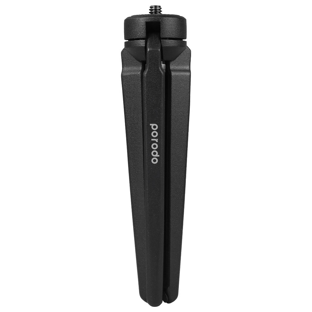 A Photo Of Porodo Table Tripod - Black | PD-TRPT-BK