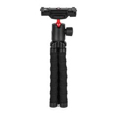 A Photo Of Porodo Table Tripod with Phone Holder - Black | PD-TRPH-BK