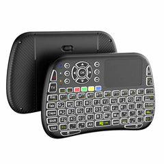 A Photo Of Porodo Mini Wireless Keyboard Touch Combo - Black | PD-MWKTC-BK