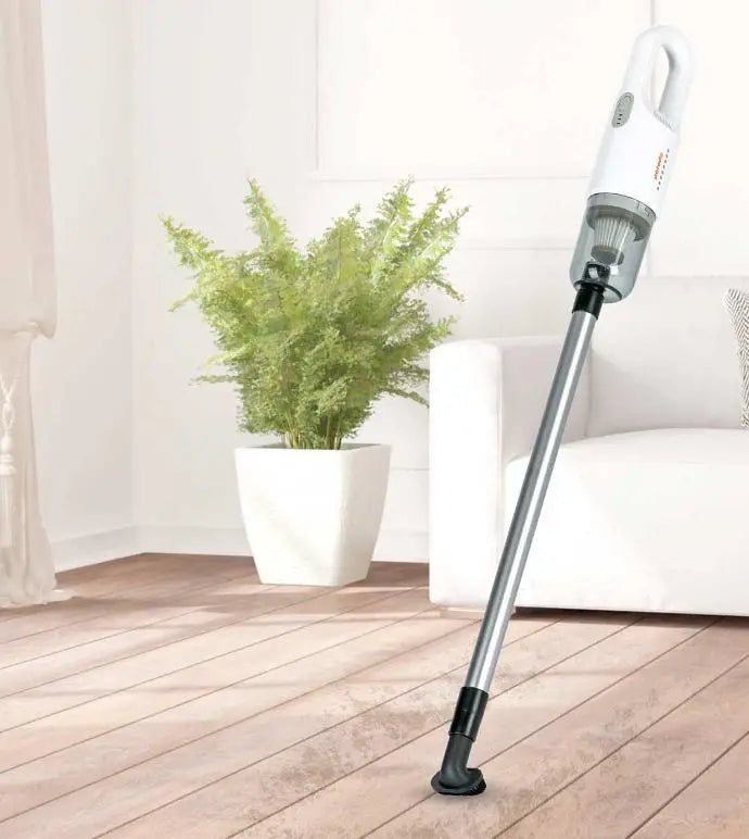 A Photo Of Porodo Portable Cordless Stick Vacuum Cleaner 11-12Kpa 100W 7500mAh - White | PD-LSPVC-WH