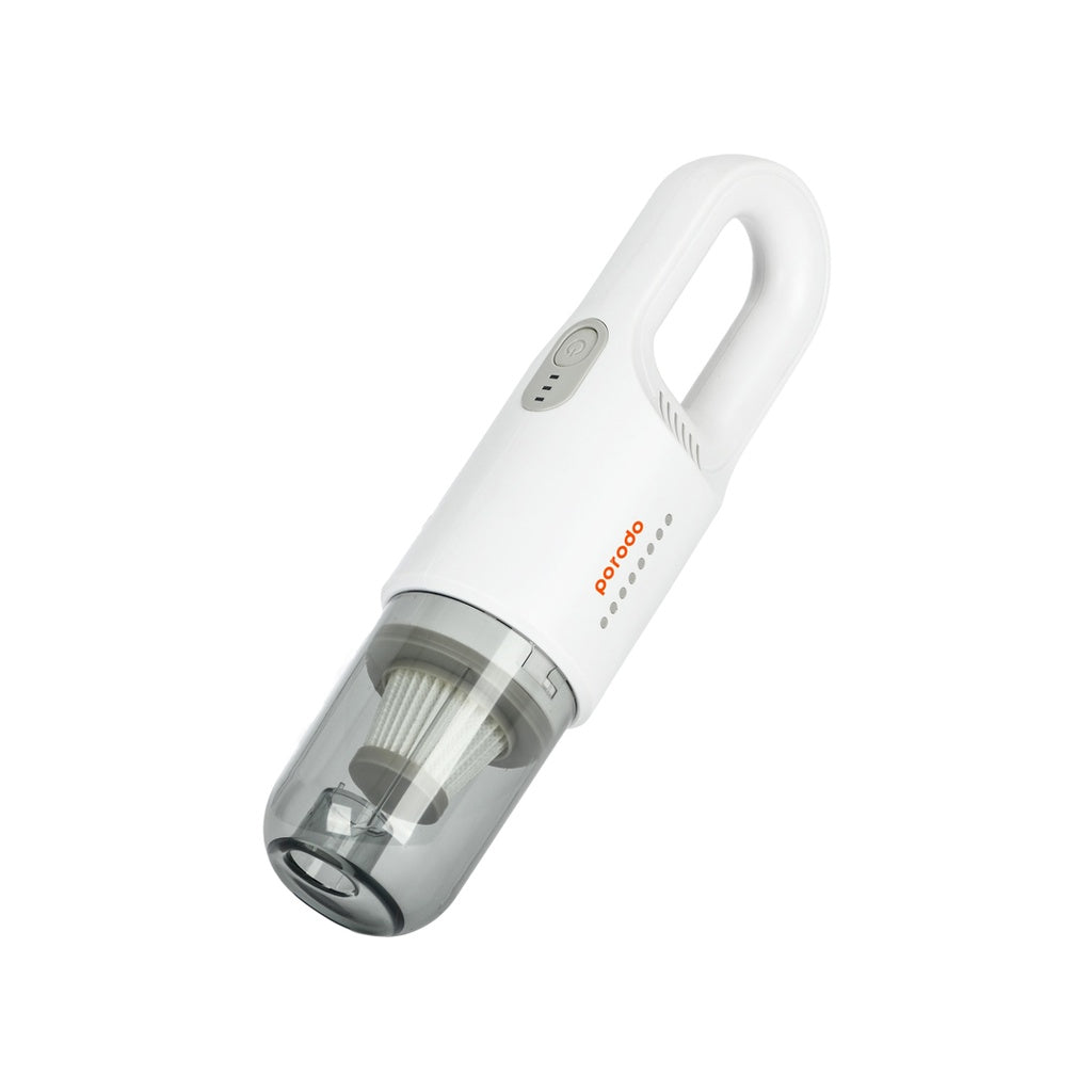 A Photo Of Porodo Portable Cordless Stick Vacuum Cleaner 11-12Kpa 100W 7500mAh - White | PD-LSPVC-WH