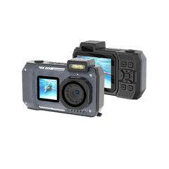 A Photo Of Porodo Waterproof Digital Camera Dual Screen & 18x Zoom