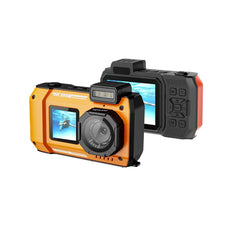 A Photo Of Porodo Waterproof Digital Camera Dual Screen & 18x Zoom