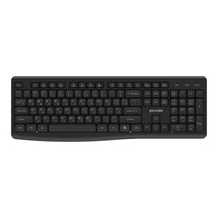 A Photo Of Porodo Wireless 2.4G+BT Keyboard with Mouse - Black | PD-W24KBM-BK