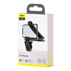 A Photo Of Baseus Big Mouth Pro Car Holder Dashboard Clip - Black