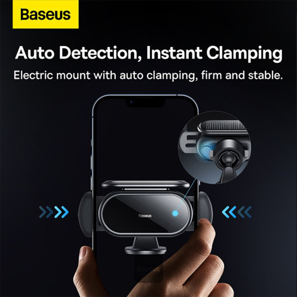 A Photo Of Baseus Steel Cannon Pro Solar - Electric Car Mount