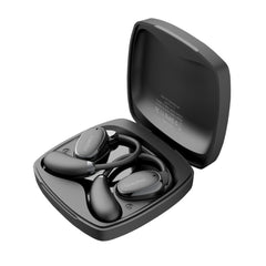 A Photo Of Porodo Soundtec Aero Tune Open Wearable Earbuds - Black | PD-STWLEP030-BK