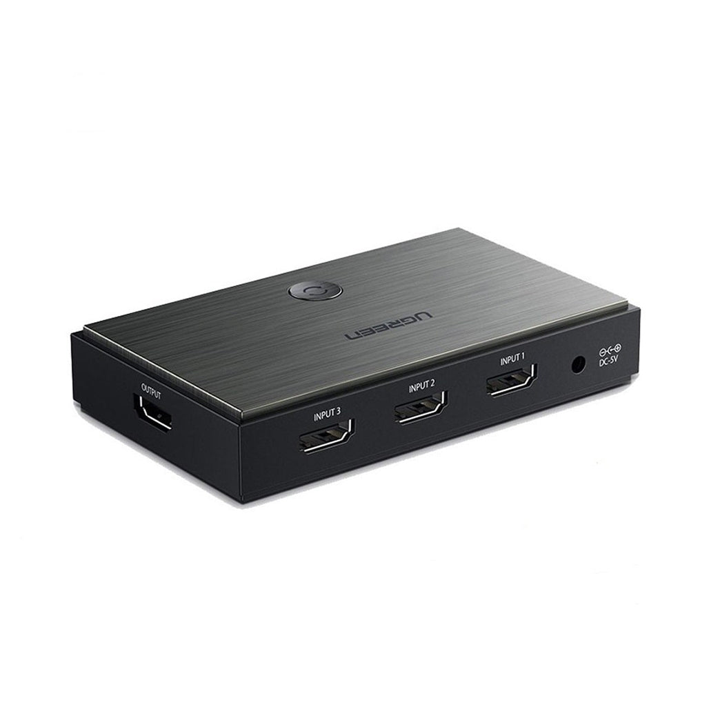 A Photo Of UGREEN CM188 3-In-1 HDMI Switch Box - 4K@60Hz HDMI 2.0, Long-Distance Transmission & Infrared Remote Control