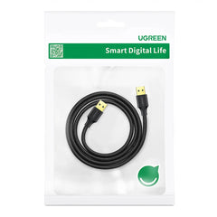 A Photo Of UGREEN US128 - USB-A 3.0 Male to Male Data Transfer Cable - High-Speed 5Gbps