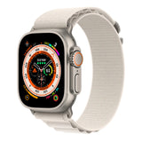 Apple Watch Ultra GPS + Cellular, 49mm Titanium Case with Starlight Alpine Loop
