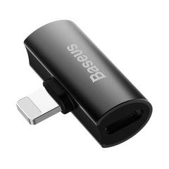 A Photo Of Baseus L46 - IP Male To Dual IP Female Adapters - Black