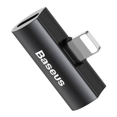 A Photo Of Baseus L46 - IP Male To Dual IP Female Adapters - Black