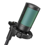 Porodo Gaming Professional RGB Condenser Microphone with Extension Stand - Black