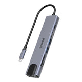 Porodo 7in1 Aluminum USB-C Hub 4K HDMI 100W Power Deliver