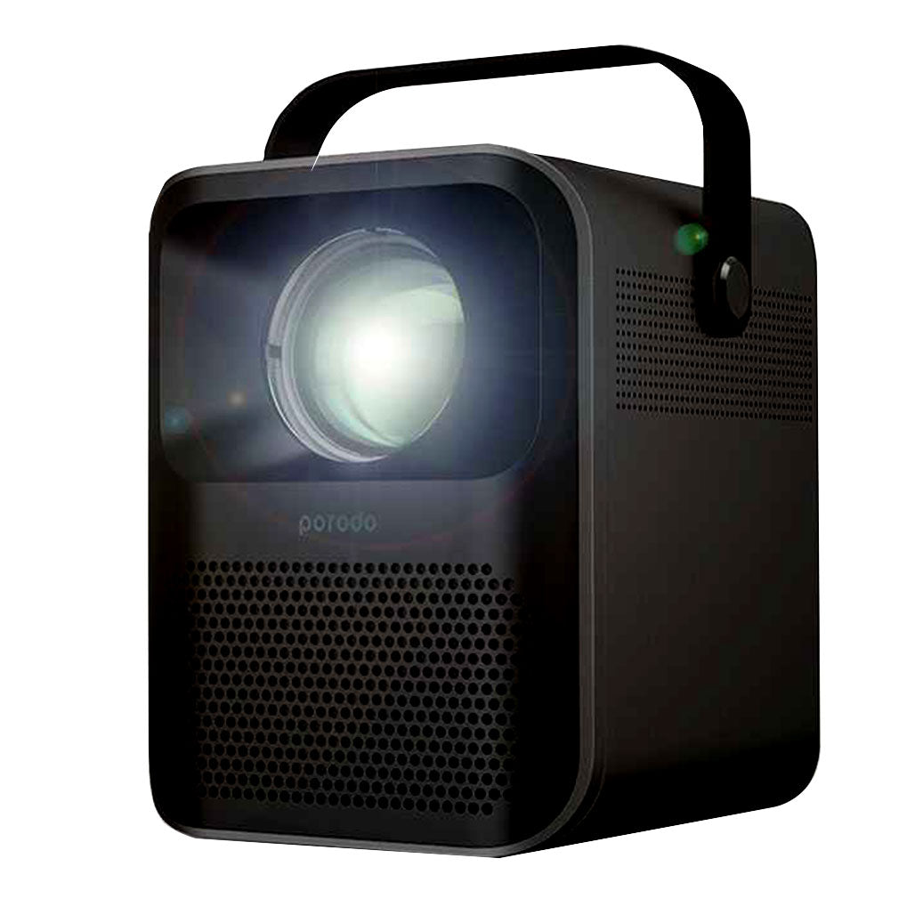 A Photo Of Porodo Full HD Portable Projector 2600mAh | PD-HDPRJAN-BK