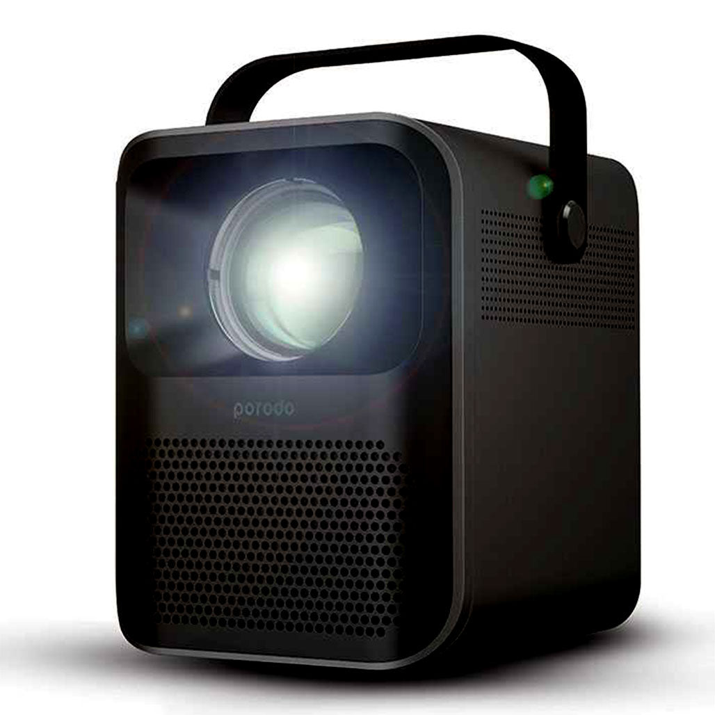 A Photo Of Porodo Full HD Portable Projector 2600mAh | PD-HDPRJAN-BK