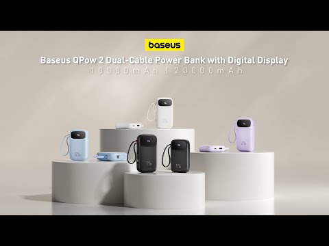 A Video Of Baseus Qpow2 - Power Bank 22.5W 20000mAh - Black