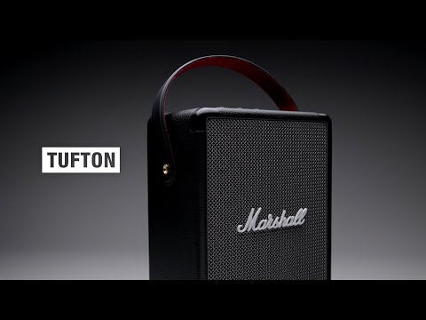 A Video Of Marshall Tufton - Portable Bluetooth Speaker - Black/Brass