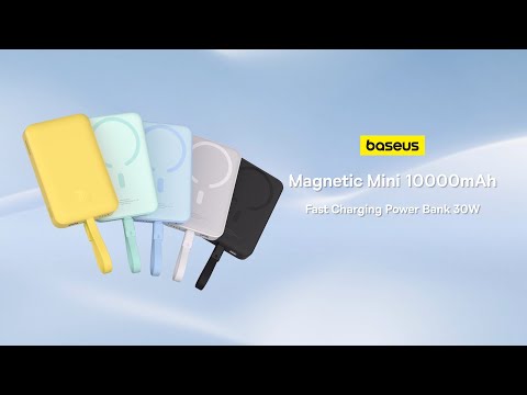 A Video Of Baseus Magnetic Power Bank 30W 10000mAh With Built-in USB-C Cable