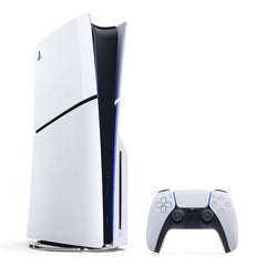 A Photo Of Sony PlayStation 5 Slim Console 2023 CD Edition - White, 1TB SSD, 4K Gaming, Ray Tracing, Tempest 3D AudioTech