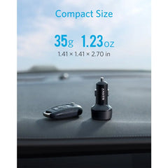 A Photo Of Anker PowerDrive PD+ 2 35W (20W PD+15W) USB C Car Charger | AN.A2732HF1.BK