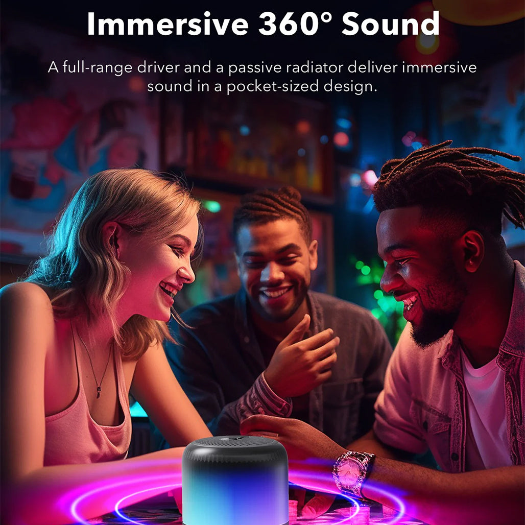 A Photo Of Anker Soundcore Glow Mini - Bluetooth Speaker with 360° Sound and LED Lights