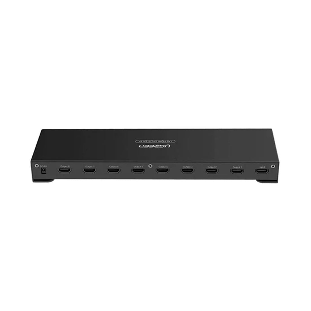 A Photo Of Ugreen 40203 1x8 HDMI Amplifier Splitter - HDCP Compliant, 1080p Support, 8-Way Distribution