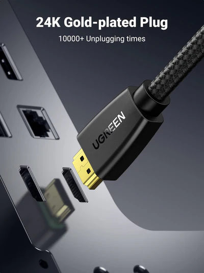 A Photo Of UGREEN 4K HDMI Cable 4K@60Hz HDMI Lead ARC HDR 3D | 40408