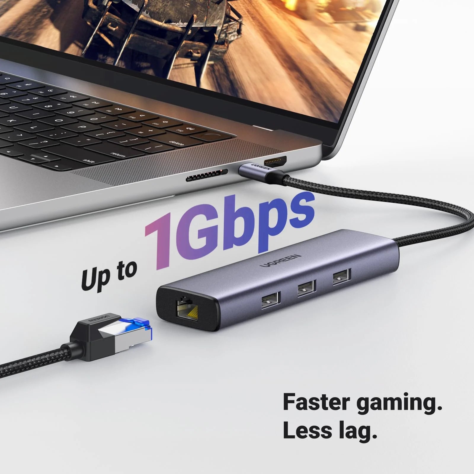 A Photo Of Ugreen Revodok 1061 6-in-1 USB-C Hub (100W PD, 4K@30Hz HDMI) | CM512