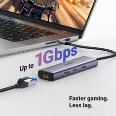 A Photo Of Ugreen Revodok 1061 6-in-1 USB-C Hub (100W PD, 4K@30Hz HDMI) | CM512