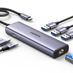 A Photo Of Ugreen Revodok 1061 6-in-1 USB-C Hub (100W PD, 4K@30Hz HDMI) | CM512