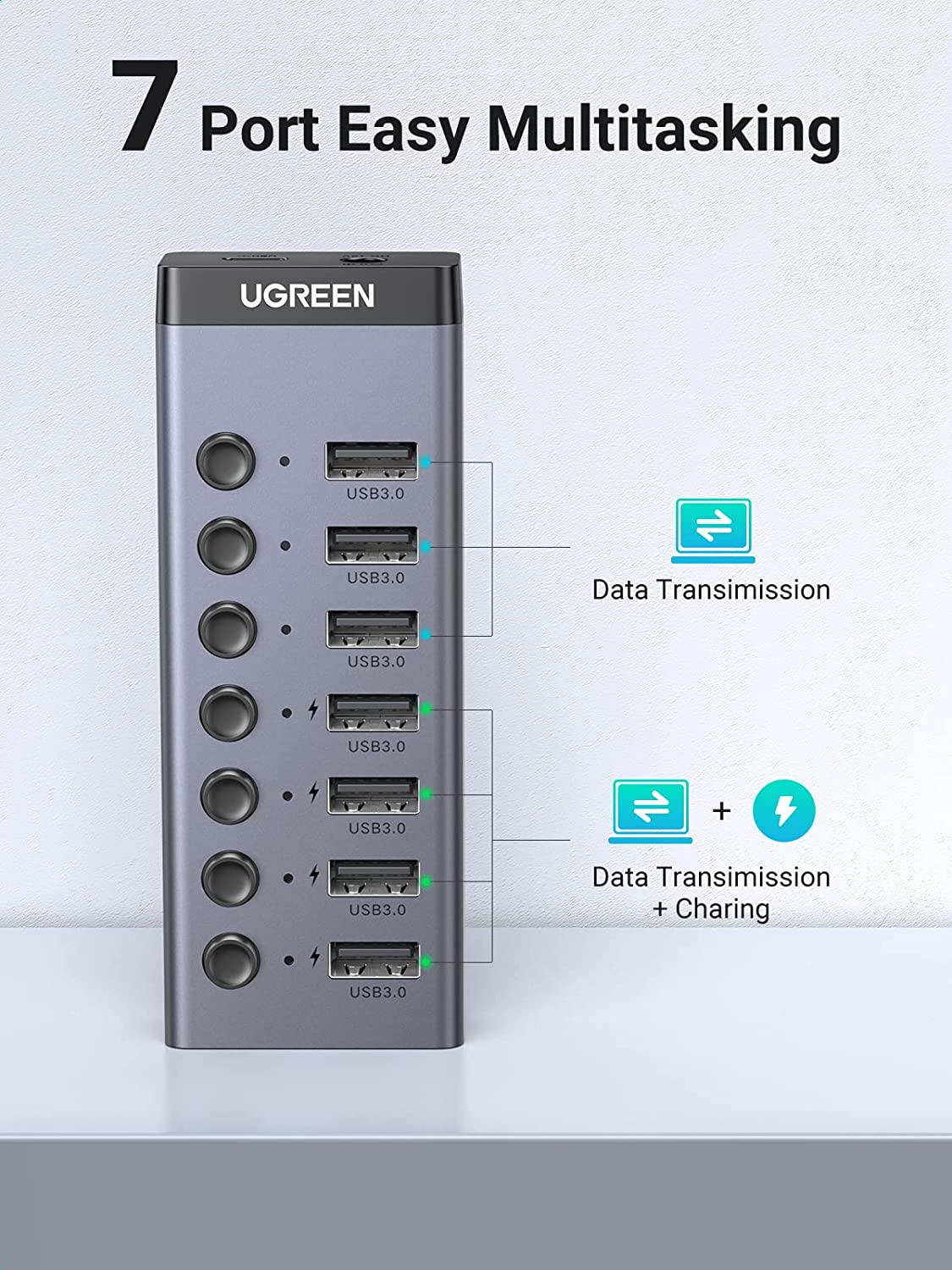 A Photo Of Ugreen Powered Switch USB Hub | CM481