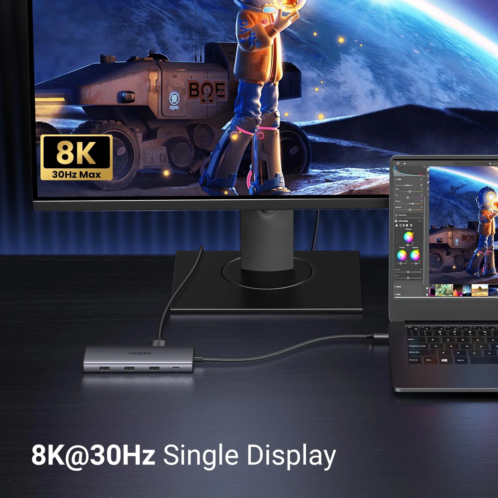 A Photo Of Ugreen Revodok Pro 210 10-in-1 USB-C Hub (Dual HDMI 4K@60Hz, 100W PD) | CM639