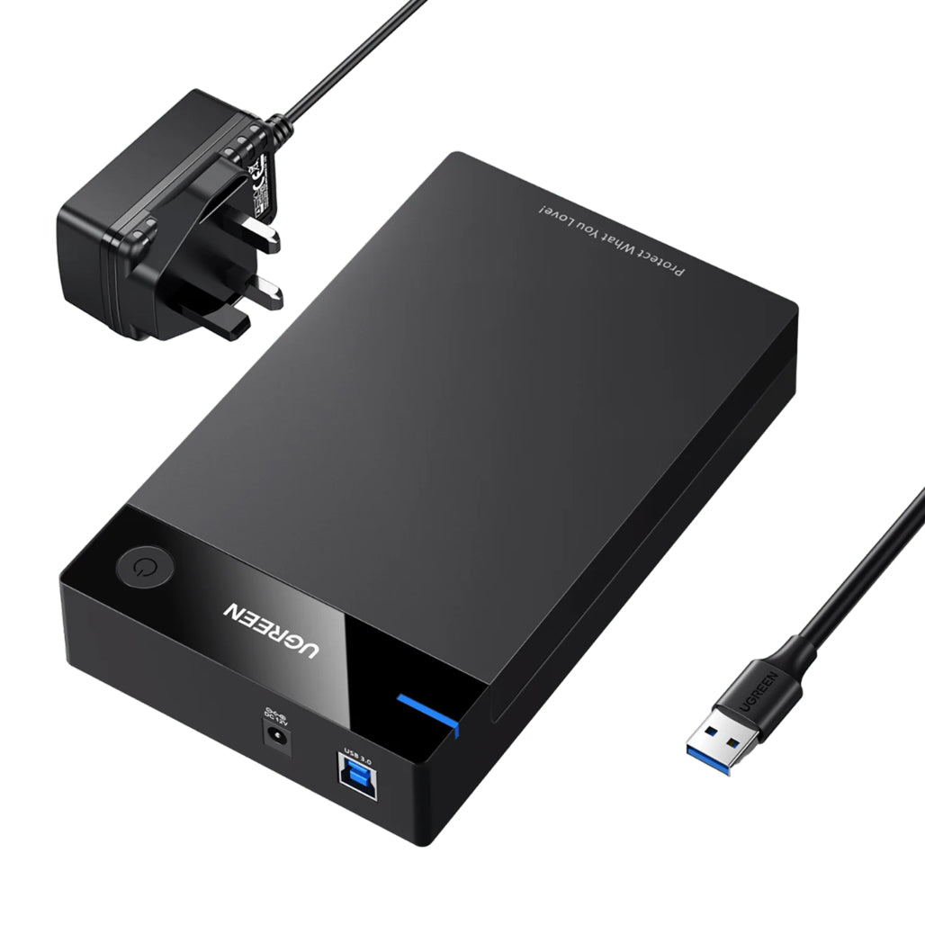 A Photo Of Ugreen USB 3.0 SATA HDD Enclosure - 16TB Support, Tool-free Docking Station | US222