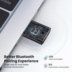 A Photo Of Ugreen USB Bluetooth Adapter for PC, 5.0 Bluetooth Dongle Receiver | CM390