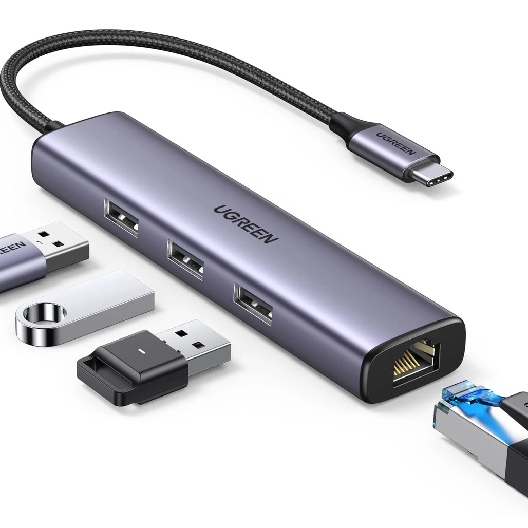 A Photo Of Ugreen 4 in 1 USB C Hub with Ethernet | CM475