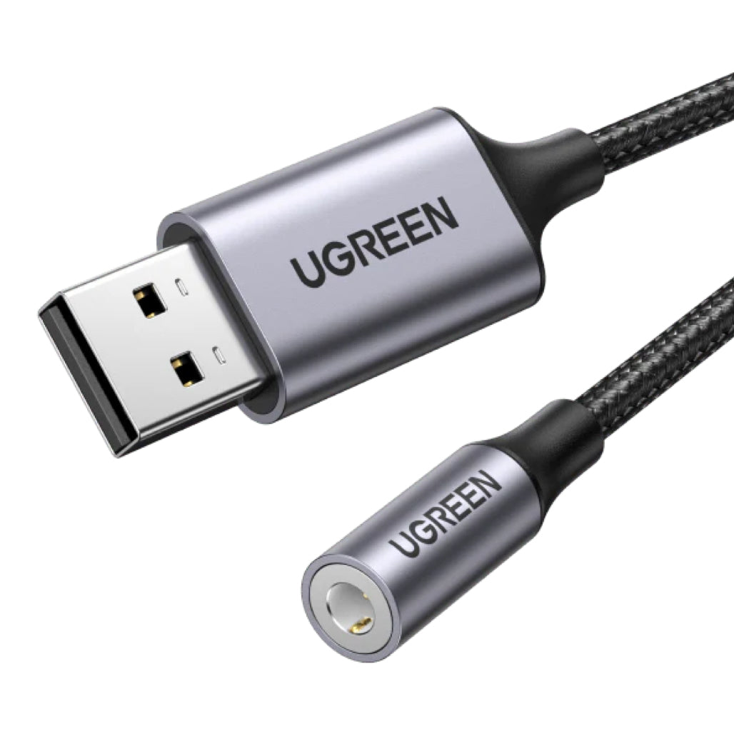 A Photo Of Ugreen USB to 3.5mm Audio Jack USB A Sound Card Adapter | CM477