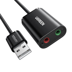 A Photo Of Ugreen USB to 3.5mm Headphone Audio Adapter | US205