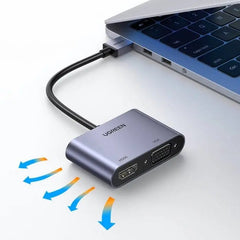 A Photo Of Ugreen USB 3.0 To 1080p HDMI + VGA Converter | CM449